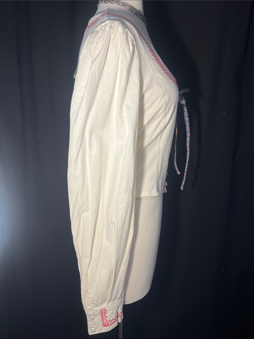 Free People Mada fitted peasant blouse-NWT - Picture 8 of 16